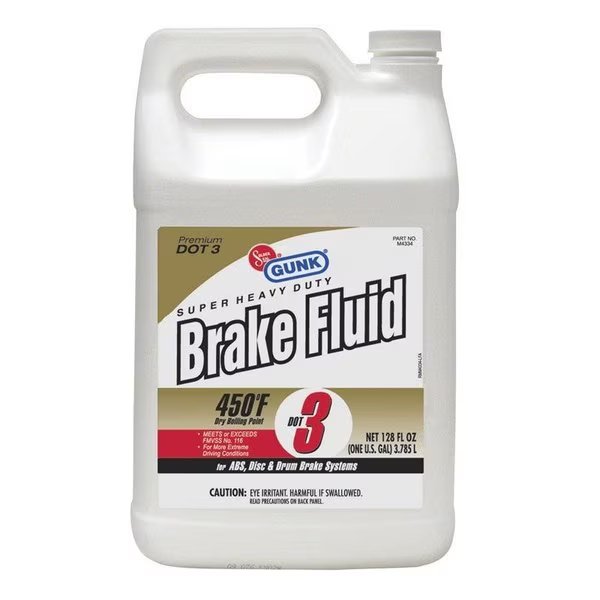 Premium DOT 3 Brake Fluid 128 oz, Gunk, Mfr#: M4334